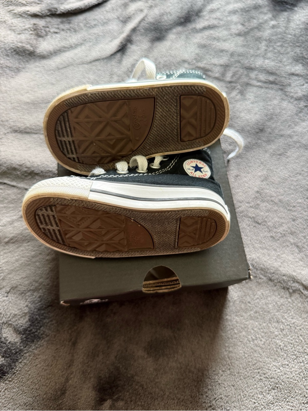 Converse Kids Black & White High-Top Sneakers - Picture 2 of 6